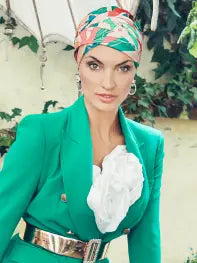 Sapphire-BohoTurban printed